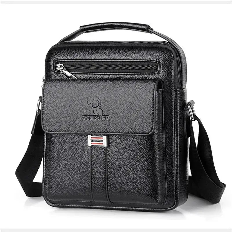 2025 New Men's Crossbody Shoulder Bags Waterproof Vintage Large Capacity PU Leather Bag Men's Messenger Tote