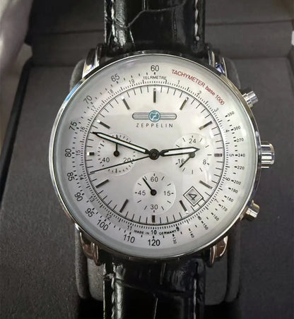 2026 new Zeppelin men's watch retro small three needle chronograph hands luxury gift 8886M series watch