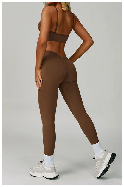2/3PCS Yoga Suit Sports Set Women Tracksuit Gym Set Seamless Running Workout Set Push Up Long Sleeve Sports Jacket Yoga Clothing