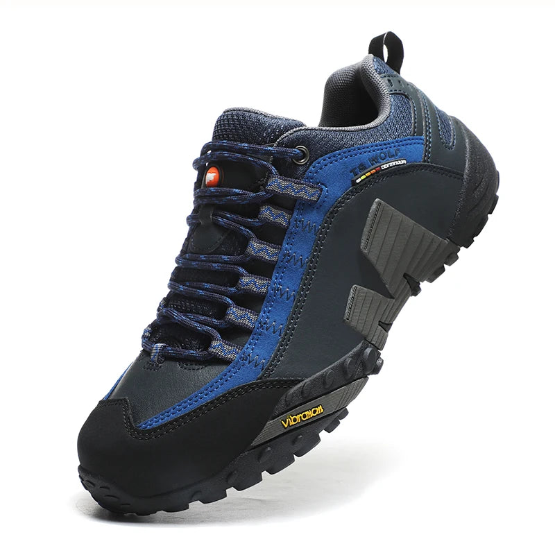 Outdoor couple hiking shoes, men's waterproof hiking shoes, leather tactical shoes, women's non slip outdoor shoes