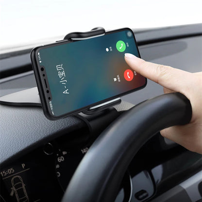 360° rotating car phone holder, universal car dashboard mount, self-gripping mount, fixed phone holder.