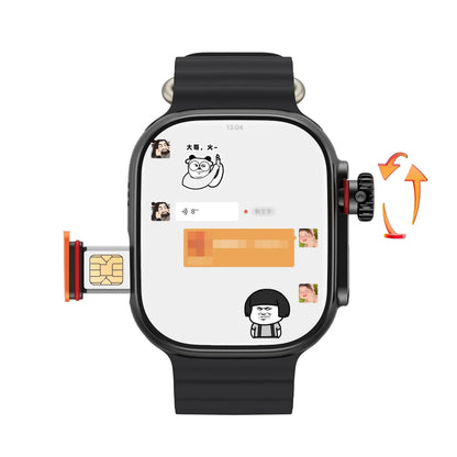 Original 4G Smartwatch CDS9 S9 S10 Ultra Rotary Camera GPS WIFI Heart Rate Tracker 256GB Storage Download Apps Sport Smart Watch