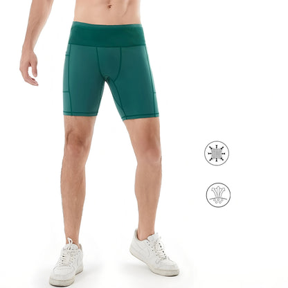 Mul-Pockets Compression Shorts 3.0 Mens Marathon Running Shorts Quick Dry Exercise Training Jogging Cycling Fitness Tight Shorts