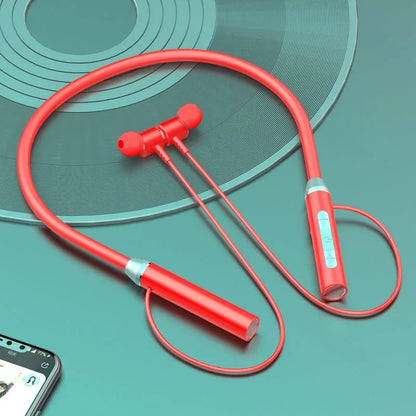 K58 Wireless Earphones Bluetooth 5.3 Neckband Headphones Gaming LED Display HIFI Headset Sports TWS Earbuds With Mic TF Card