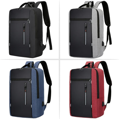 Men's Waterproof Oxford Laptop Backpack 15.6 Inch with USB Charging Port High Capacity Business Travel School Bag
