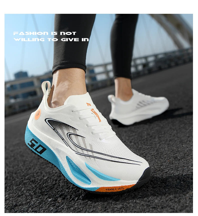 Running Shoes Speciality Carbon Board Marathon Men Sports Breathable Lightweight Women's Comfortable Athletic Nonskid Sneakers﻿