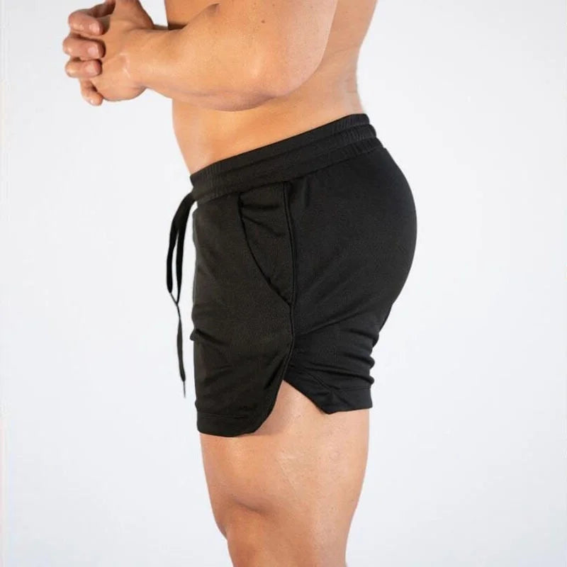 Mens Gym Training Shorts Men Sports Casual Clothing Fitness Workout Running Grid quick-drying compression Shorts Athletics
