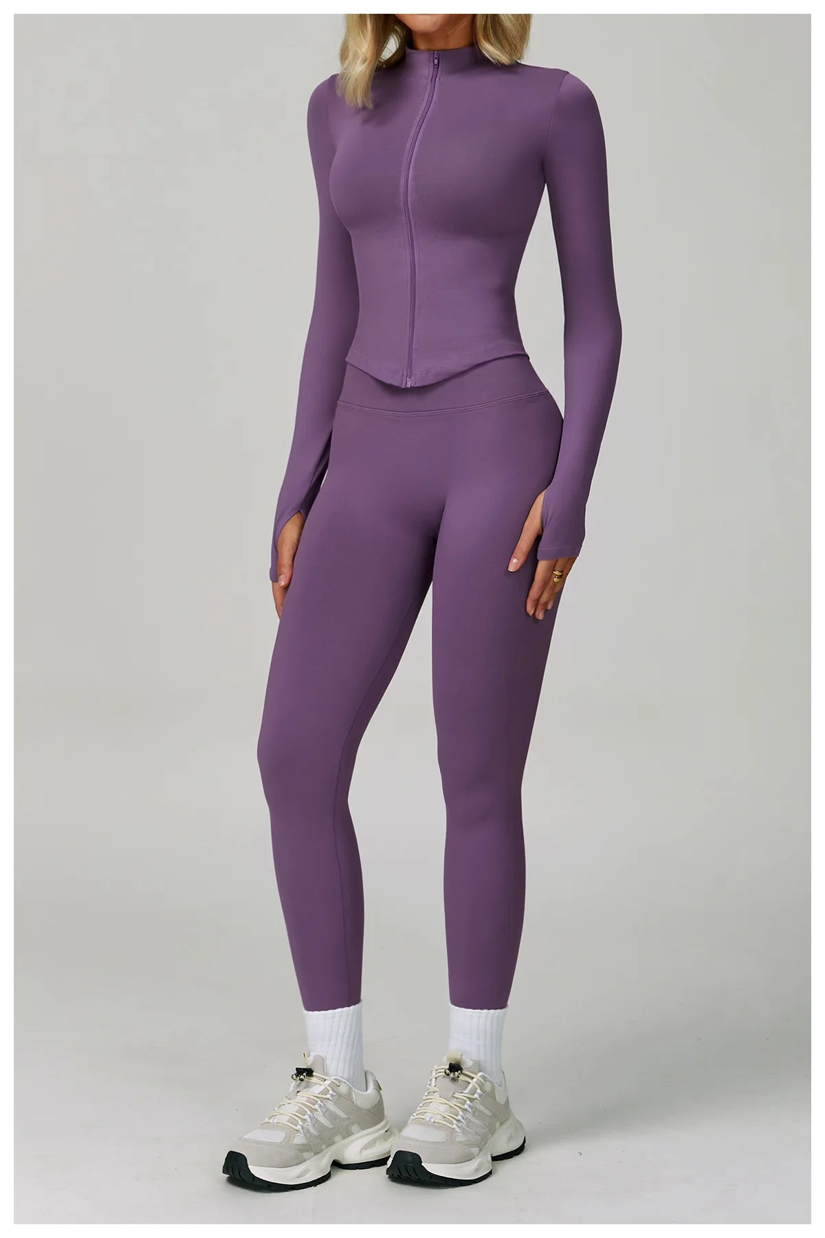 2/3PCS Yoga Suit Sports Set Women Tracksuit Gym Set Seamless Running Workout Set Push Up Long Sleeve Sports Jacket Yoga Clothing