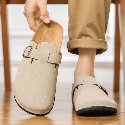 Fashion Men Mules Shoe with Arch Support Birkens Mens Shoes Men's Suede Sandals Retro Cork Clogs Unisex Classic Beach Тапочки