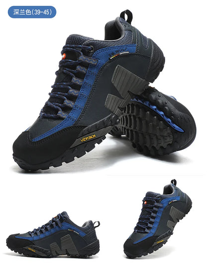 Outdoor couple hiking shoes, men's waterproof hiking shoes, leather tactical shoes, women's non slip outdoor shoes