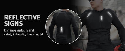 WOSAWE Men's Motorcycle Racing Jacket Off-Road CE Protective Gear Motocross Soft Armor Body Protector Sports Racing Equipment