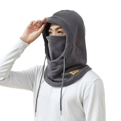 Warm Winter Hat with Mask and Neck Warmer 3-in-1 Windproof Balaclava for Men and Women Masked Hat for Cycling in Cold Weather