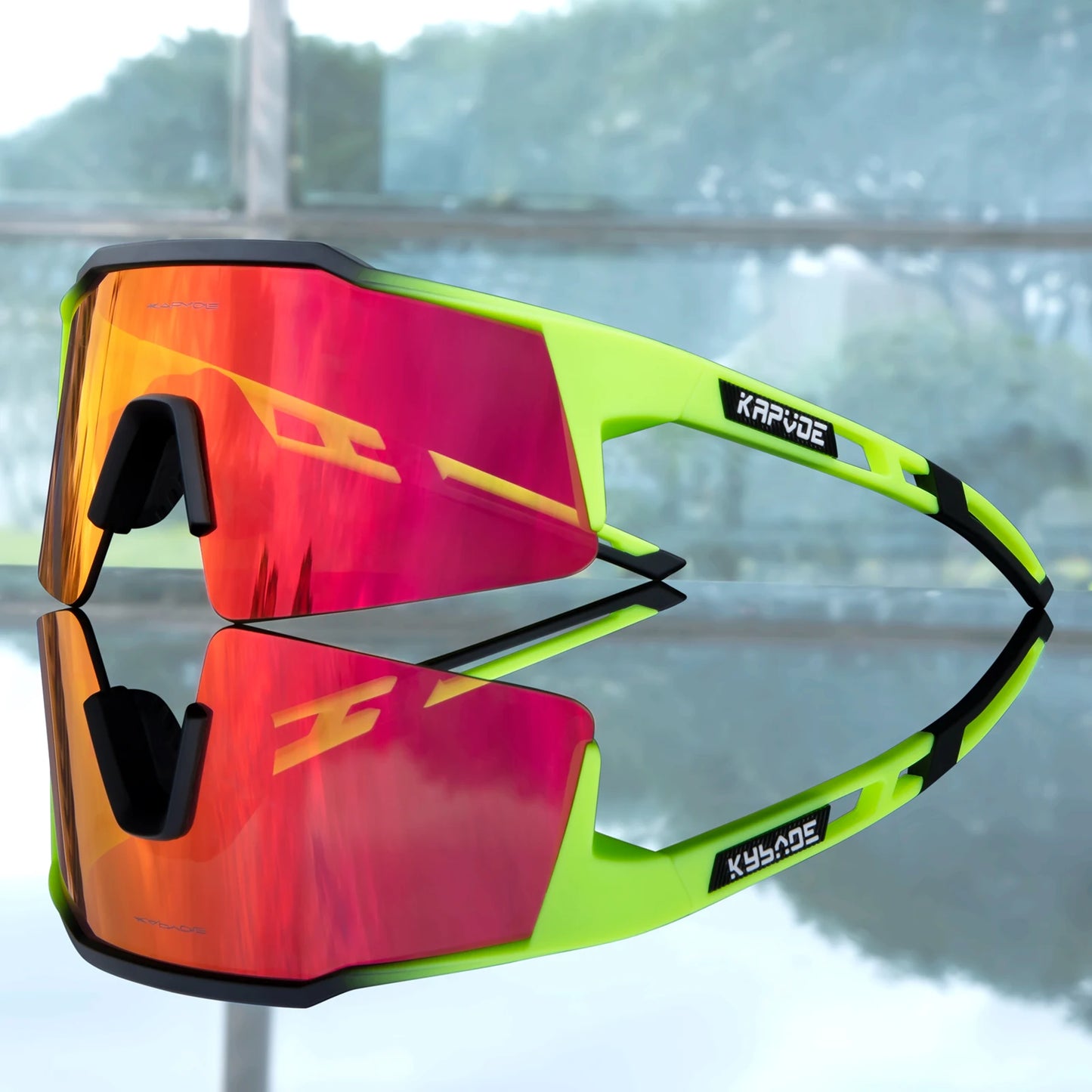 Kapvoe Bike Sunglasses Cycling Glasses for Man MTB Goggles Women Outdoor Camping Hiking Sports  UV400 Riding Bicycle Eyewear