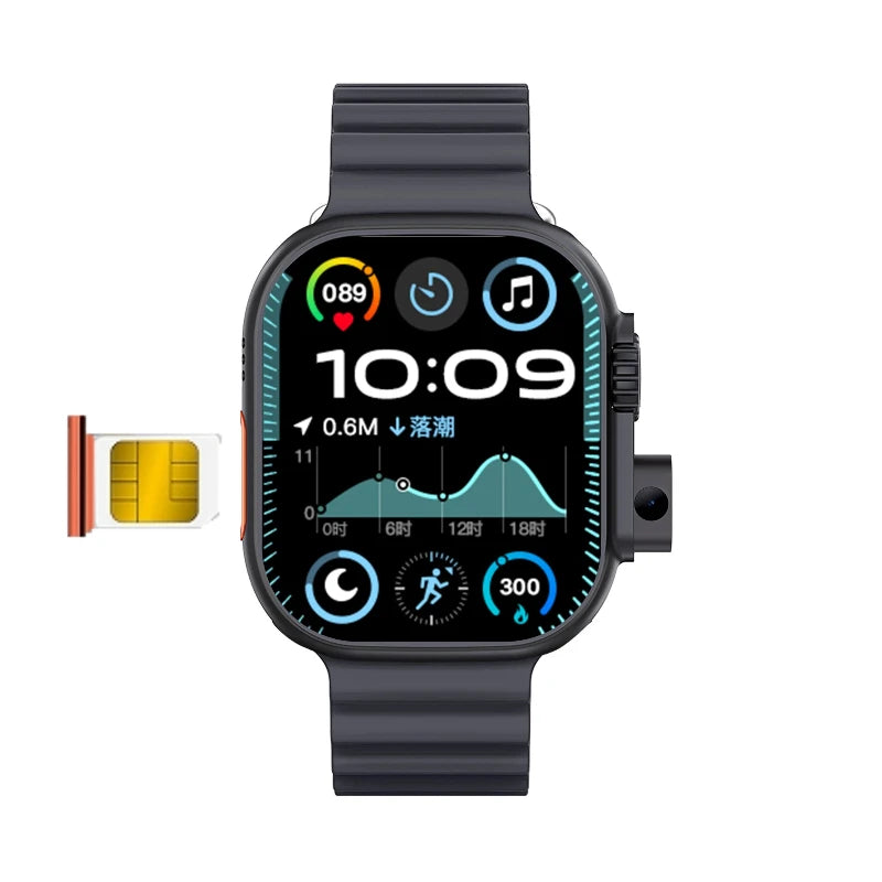4G Android Smartwatch DW100 New Global Call Fingerprint Unlock 4G SIM Card 2.29 Inch AMOLED Video Chat WIFI GPS App Download