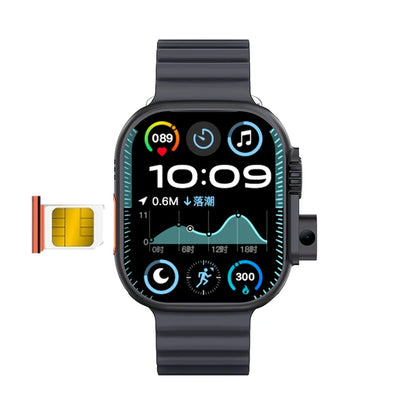 4G Android Smartwatch DW100 New Global Call Fingerprint Unlock 4G SIM Card 2.29 Inch AMOLED Video Chat WIFI GPS App Download