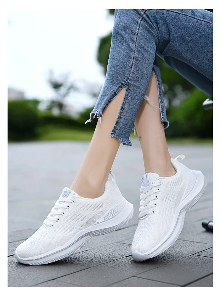 Women Running Shoes Breathable Casual Shoes Outdoor Light Weight Sports Shoes Casual Walking Sneakers Tenis Feminino Shoes