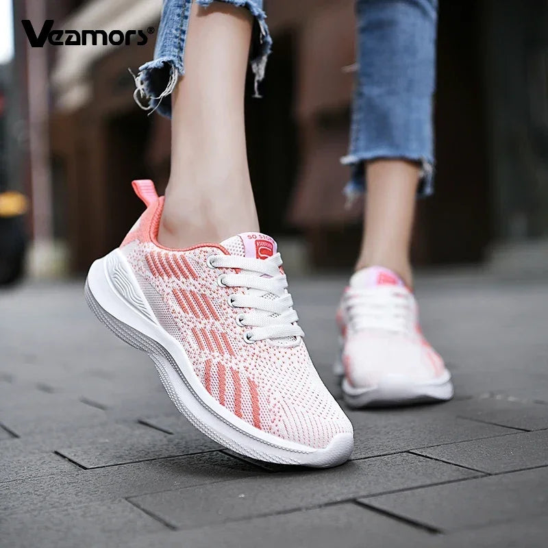 Women Running Shoes Breathable Casual Shoes Outdoor Light Weight Sports Shoes Casual Walking Sneakers Tenis Feminino Shoes