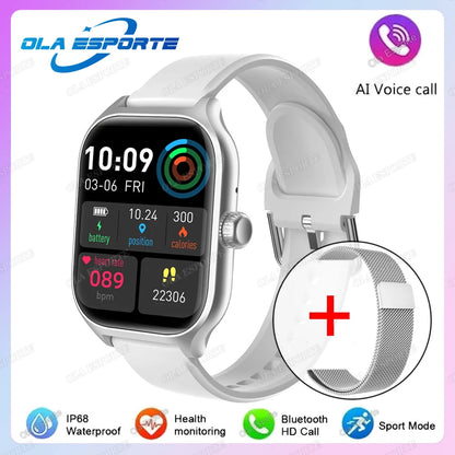 2026 New Smart Watch For Android IOS 2.01Inch Color Screen Bluetooth Call Blood Oxygen/Pressure Monitoring Smart Watch Women Men
