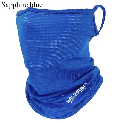Summer Ice Silk Sun Protection Bike Mask Full Face Mask Balaclava Breathable Sun UV Protection Outdoor Sport Cycling Men Women
