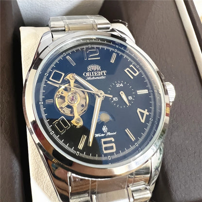 Orient Watch Refurbished Second-hand Japanese Fully Automatic Mechanical Watch Hollowed Out Business Men's Watch 1:1