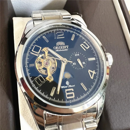 Orient Watch Refurbished Second-hand Japanese Fully Automatic Mechanical Watch Hollowed Out Business Men's Watch 1:1
