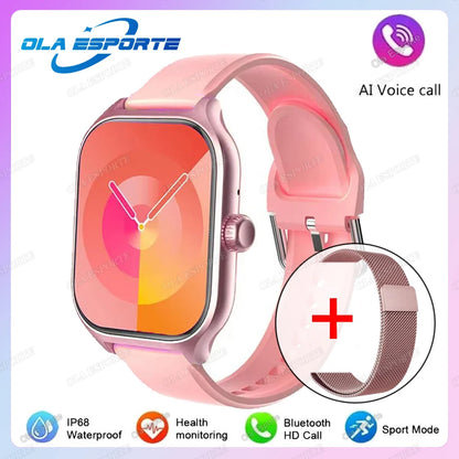 2026 New Smart Watch For Android IOS 2.01Inch Color Screen Bluetooth Call Blood Oxygen/Pressure Monitoring Smart Watch Women Men