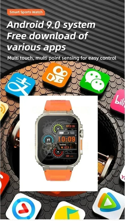 Original 4G Smartwatch CDS9 S9 S10 Ultra Rotary Camera GPS WIFI Heart Rate Tracker 256GB Storage Download Apps Sport Smart Watch