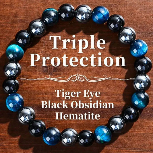 1PC Personalized Fashion Style Bracelet Natural Tiger Eye Stone Men's And Women's Jewelry Suitable For Gift Giving