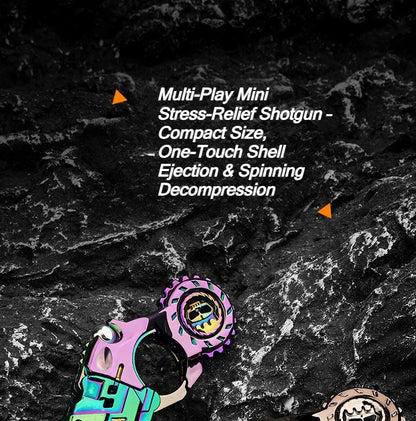 Metal Alloy Shell-Ejecting Toy Pistol Set Fun Shooting Sensory Toy Stress Relief EDC Office Desk Gadget Gift for Boys Adults