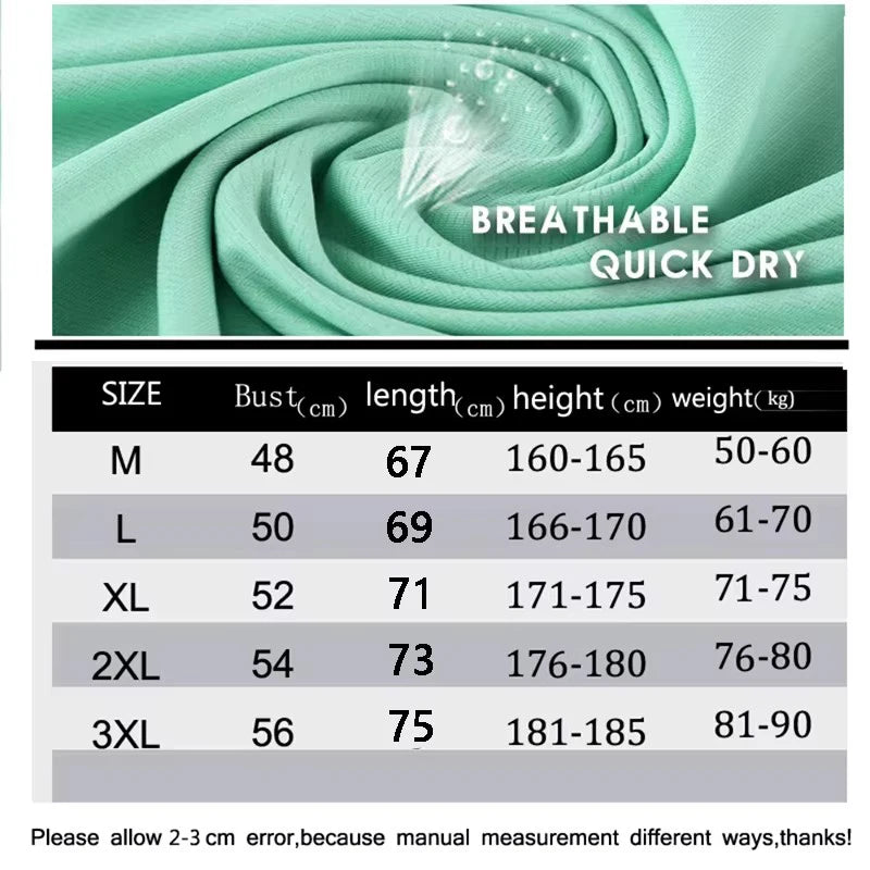 Quick Dry T-Shirt Men Running Fitness Sports Top Gym Training Shirt Breathable Jogging Casual Sportswear