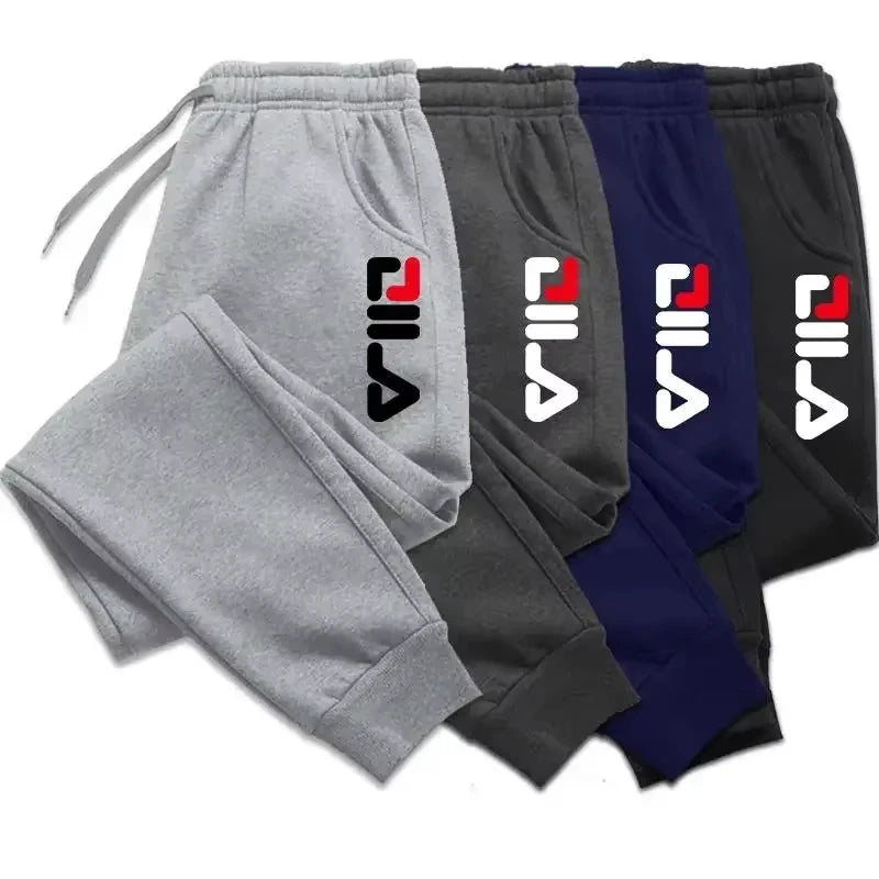 Autumn Winter Men's Joggers Drawstring Casual Pants Fleece Sweatshirts Workout Gym Running Fitness Sports Trousers WK007