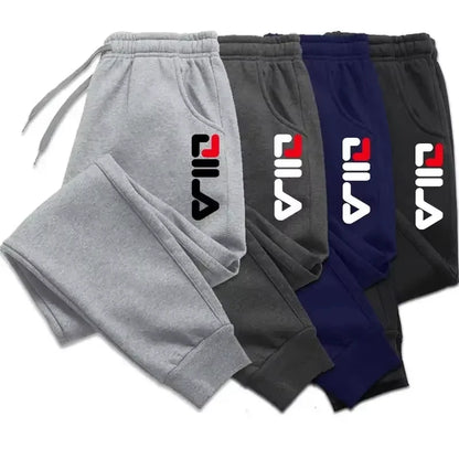 Autumn Winter Men's Joggers Drawstring Casual Pants Fleece Sweatshirts Workout Gym Running Fitness Sports Trousers WK007