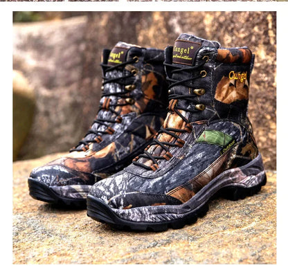 Men's Camouflage Tactical Boots Desert Waterproof Work Safety Shoes Mountaineering Shoes Ankle Boots Men's Outdoor Boots