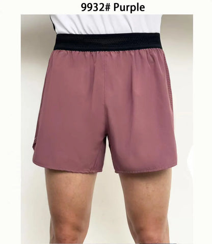 Men Running Shorts Gym Marathon Track Sports Shorts 2 In 1 Quick Dry Workout Training Gym Fitness Short Pants Summer Men Shorts