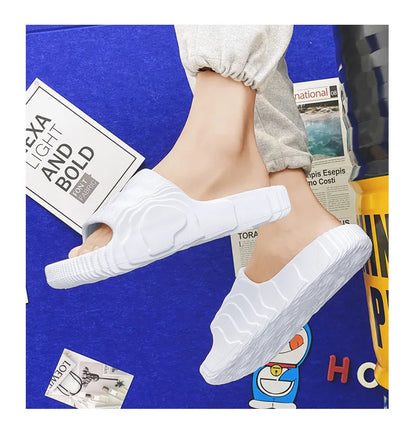 Indoor Outdoor Slippers For Men Women Summer Platform Shoes Soft EVA Anti-slip Couples Bathroom Beach Slides Leisure Sandals