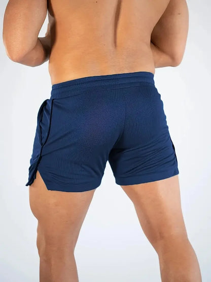 Mens Gym Training Shorts Men Sports Casual Clothing Fitness Workout Running Grid quick-drying compression Shorts Athletics