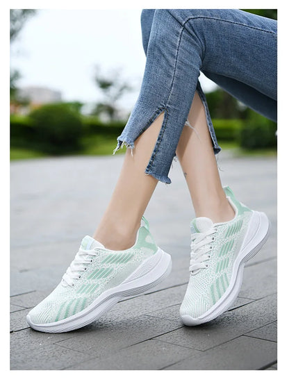 Women Running Shoes Breathable Casual Shoes Outdoor Light Weight Sports Shoes Casual Walking Sneakers Tenis Feminino Shoes