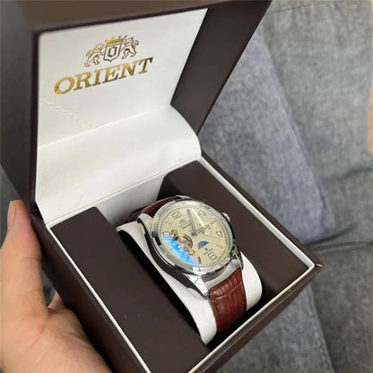 Orient Watch Refurbished Second-hand Japanese Fully Automatic Mechanical Watch Hollowed Out Business Men's Watch 1:1