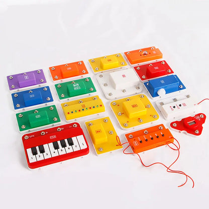 Electronic Building Blocks Science Kits For Kids Integrated Circuit Module Music Amplifier Module Radio Module Electronic Module Parts A