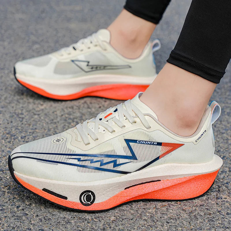Men's Fashionable Casual and Comfortable Sports Running Shoes - Breathable Fabric Upper, Non-Slip and Wear-Resistant Cushioning Soles, Round-Toe Lace-Up Casual Running Shoes, Suitable for All Seasons