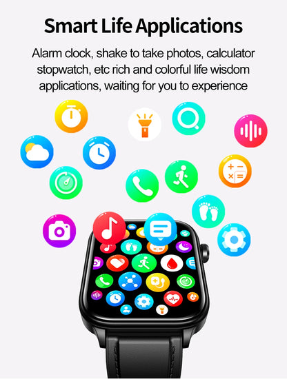 2025 New For XIAOM1 ECG+PPG Blood Fat Uric Acid Health Smartwatch Men Women Heart Rate Blood Pressure Bluetooth Call Smart Watch