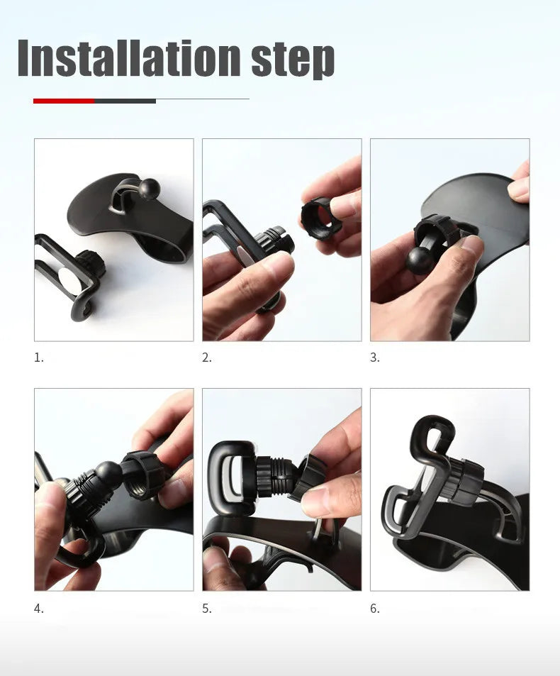 360° rotating car phone holder, universal car dashboard mount, self-gripping mount, fixed phone holder.