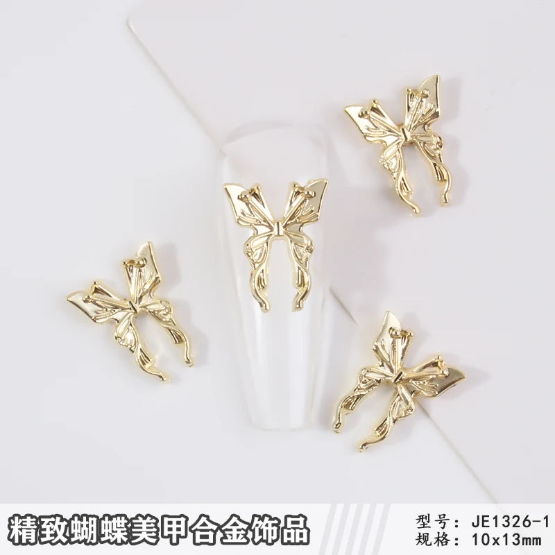 10pcs Halloween Spider Rhinestone 3D Alloy Retro Punk Spider Nail Charms Halloween Nail Art Jewelry Gems for Manicure Decoration