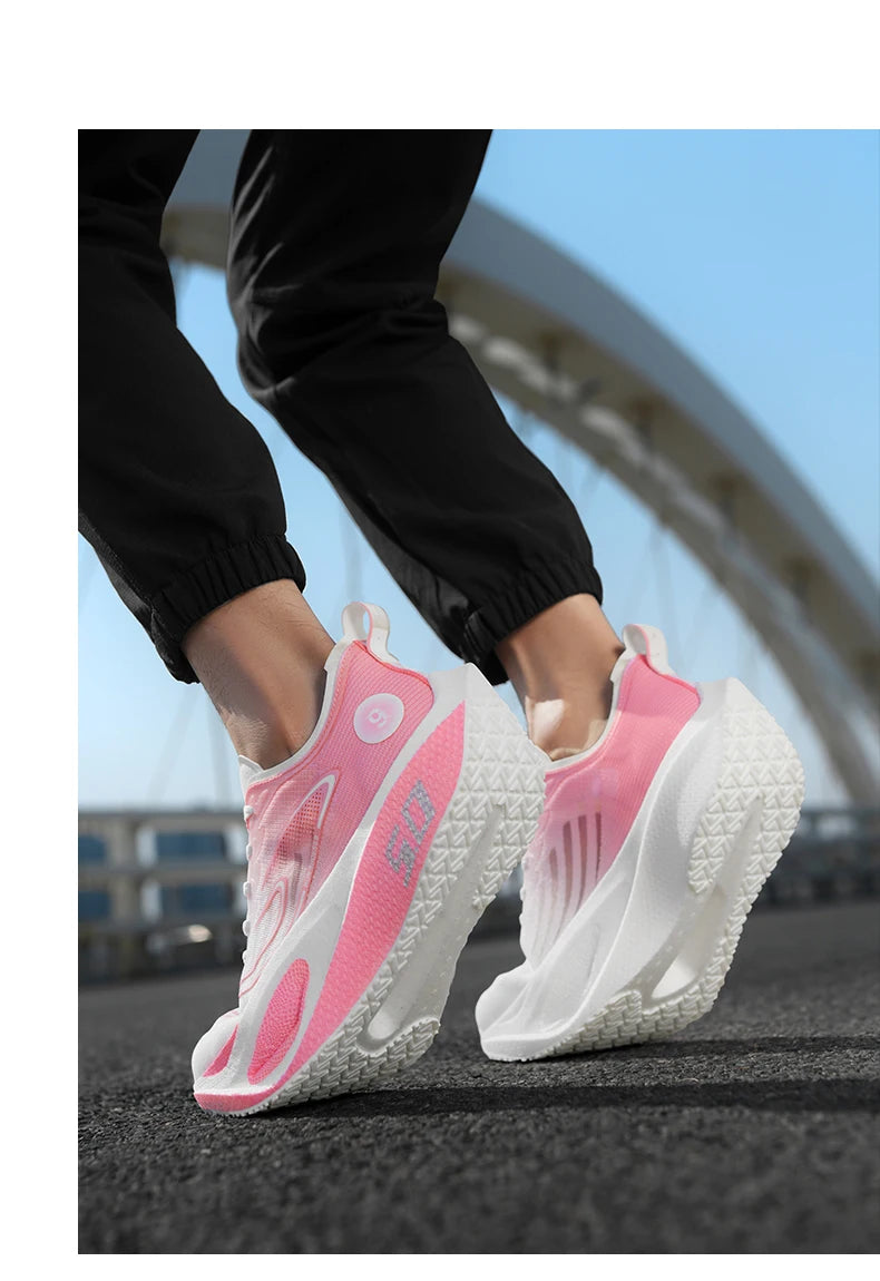 Running Shoes Speciality Carbon Board Marathon Men Sports Breathable Lightweight Women's Comfortable Athletic Nonskid Sneakers﻿