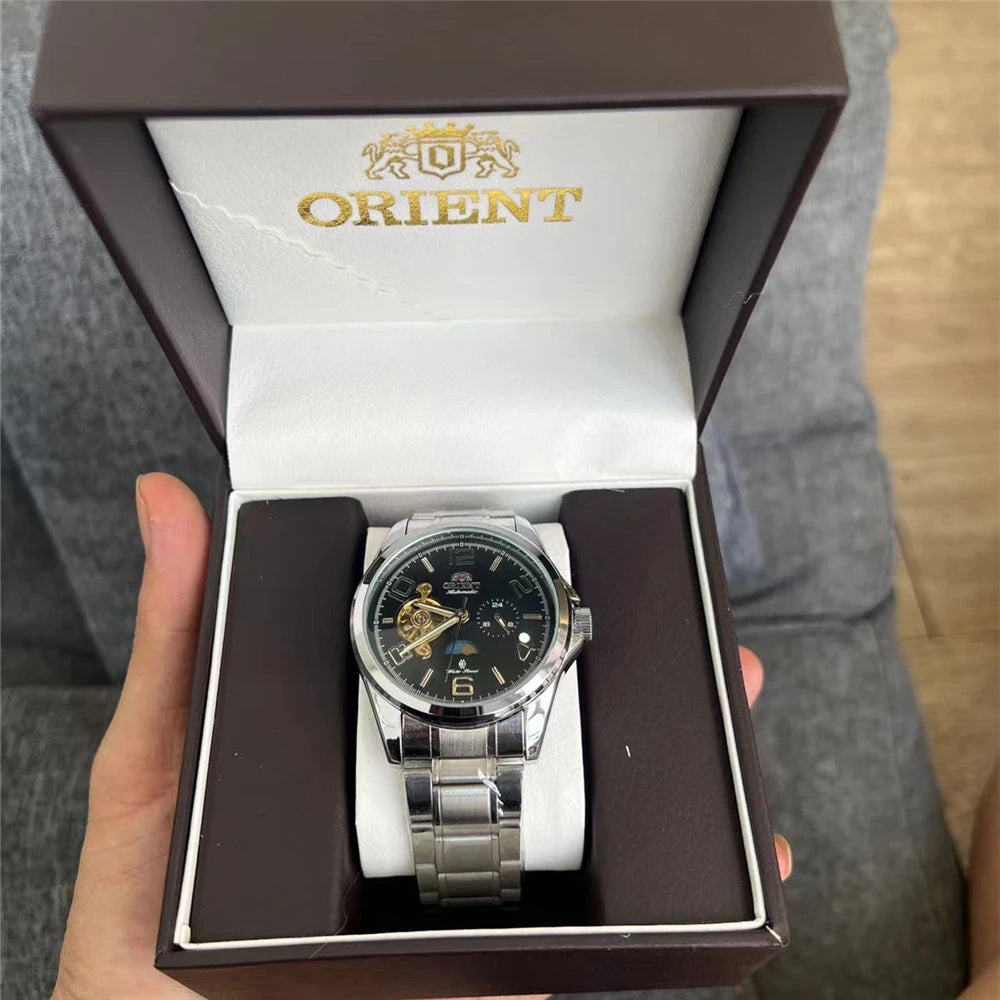 Orient Watch Refurbished Second-hand Japanese Fully Automatic Mechanical Watch Hollowed Out Business Men's Watch 1:1
