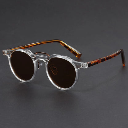Retro Metal Frame Oval Sunglasses for Women Men Trendy Punk Round Sun Glasses Luxury Brand Designer Driving Shades