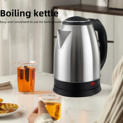 2.0L Large Capacity Electric Kettle Stainless Steel Portable Water Boiler Pot Quick Boil Smart Kettle For Hotel Family Kitchen