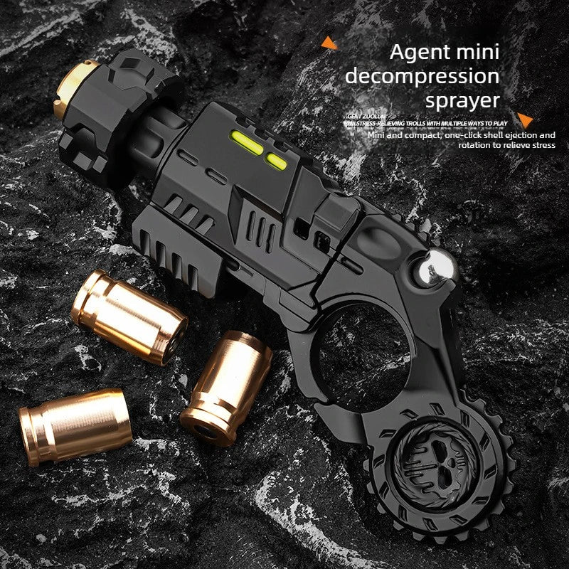 Shell-Ejecting Metal Alloy Toy Gun Realistic Fun Shooting Stress Relief Sensory Toy Pistol EDC Office Desk Gadget Gift for Boys