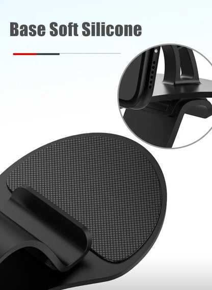 360° rotating car phone holder, universal car dashboard mount, self-gripping mount, fixed phone holder.