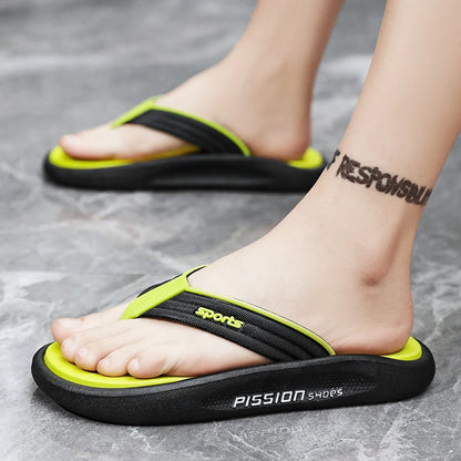 Outdoor Anti-skid Lightweight Mens Flip Flop Summer Casual Men’s Beach Shoes Classic Style Trendy Cozy Holiday Sandals for Man